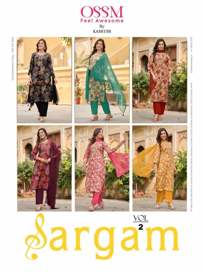 Sargam Vol 2 By Ossm Wholesale Kurti With Bottom Dupatta In India

